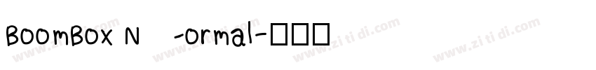 BoomBox Normal字体转换